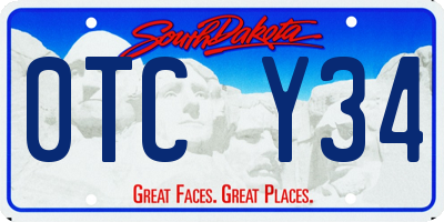 SD license plate 0TCY34