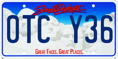 SD license plate 0TCY36