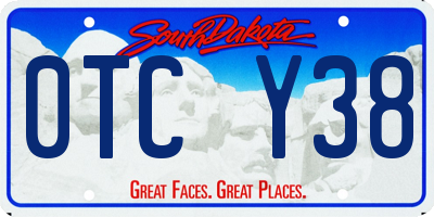 SD license plate 0TCY38