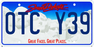 SD license plate 0TCY39
