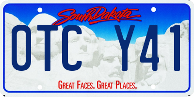 SD license plate 0TCY41
