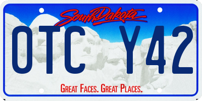 SD license plate 0TCY42