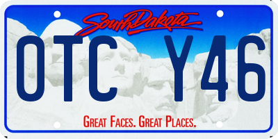 SD license plate 0TCY46