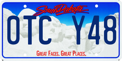 SD license plate 0TCY48