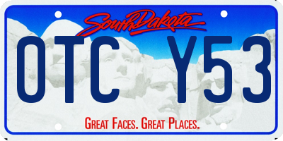 SD license plate 0TCY53