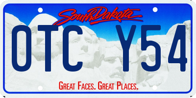 SD license plate 0TCY54