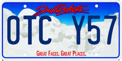 SD license plate 0TCY57