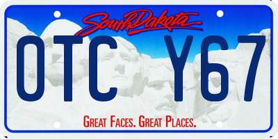 SD license plate 0TCY67
