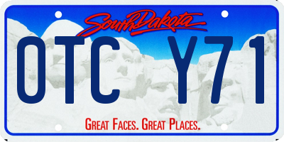SD license plate 0TCY71