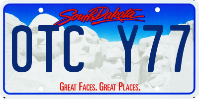 SD license plate 0TCY77