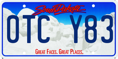 SD license plate 0TCY83