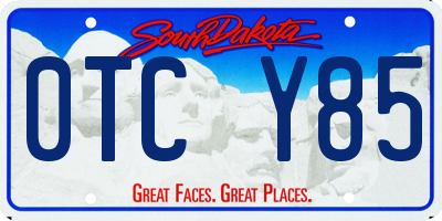 SD license plate 0TCY85