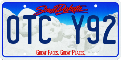 SD license plate 0TCY92