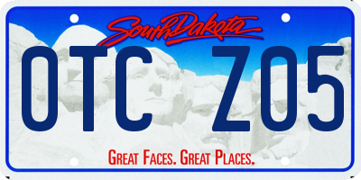 SD license plate 0TCZ05