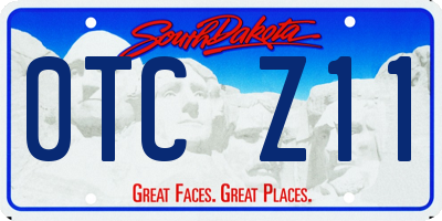 SD license plate 0TCZ11