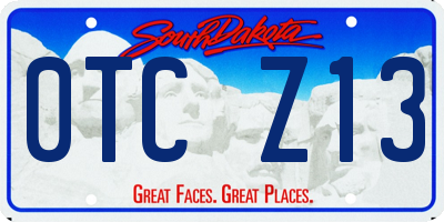 SD license plate 0TCZ13