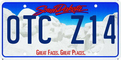 SD license plate 0TCZ14