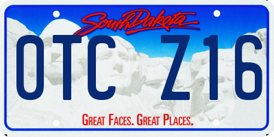 SD license plate 0TCZ16