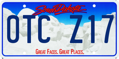 SD license plate 0TCZ17