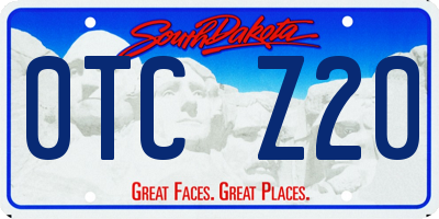 SD license plate 0TCZ20