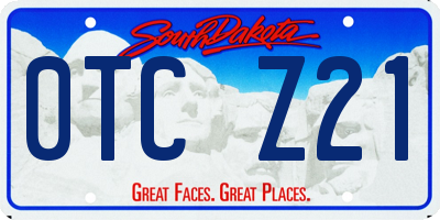 SD license plate 0TCZ21