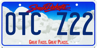 SD license plate 0TCZ22