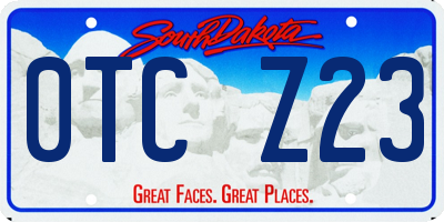 SD license plate 0TCZ23
