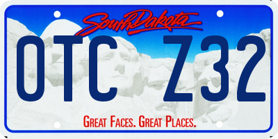 SD license plate 0TCZ32