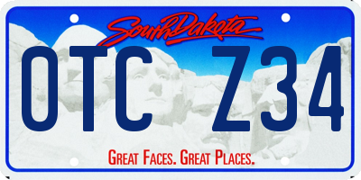 SD license plate 0TCZ34