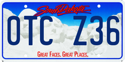 SD license plate 0TCZ36
