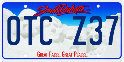 SD license plate 0TCZ37