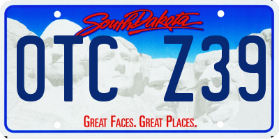 SD license plate 0TCZ39