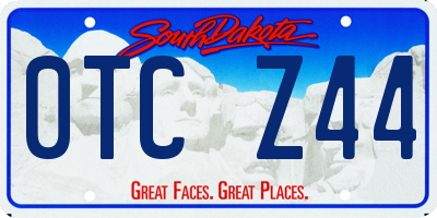 SD license plate 0TCZ44