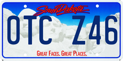 SD license plate 0TCZ46
