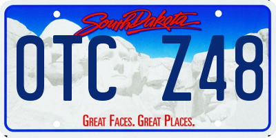 SD license plate 0TCZ48