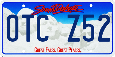 SD license plate 0TCZ52
