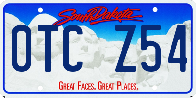 SD license plate 0TCZ54