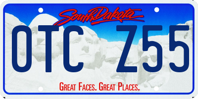 SD license plate 0TCZ55