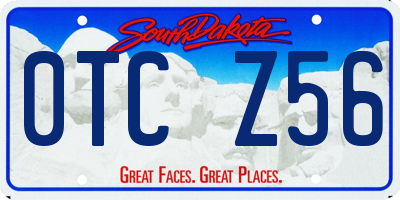 SD license plate 0TCZ56