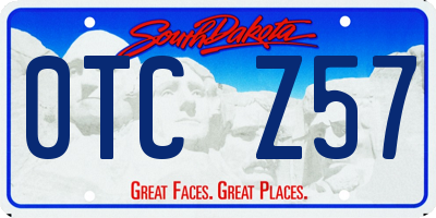 SD license plate 0TCZ57