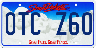 SD license plate 0TCZ60