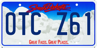 SD license plate 0TCZ61