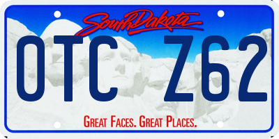 SD license plate 0TCZ62