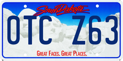 SD license plate 0TCZ63
