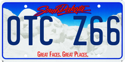SD license plate 0TCZ66