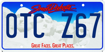 SD license plate 0TCZ67