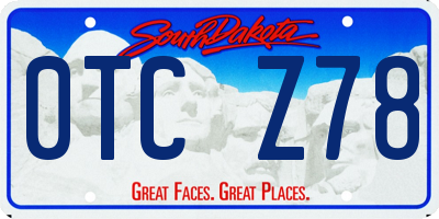 SD license plate 0TCZ78