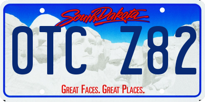 SD license plate 0TCZ82