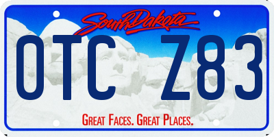 SD license plate 0TCZ83
