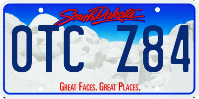 SD license plate 0TCZ84